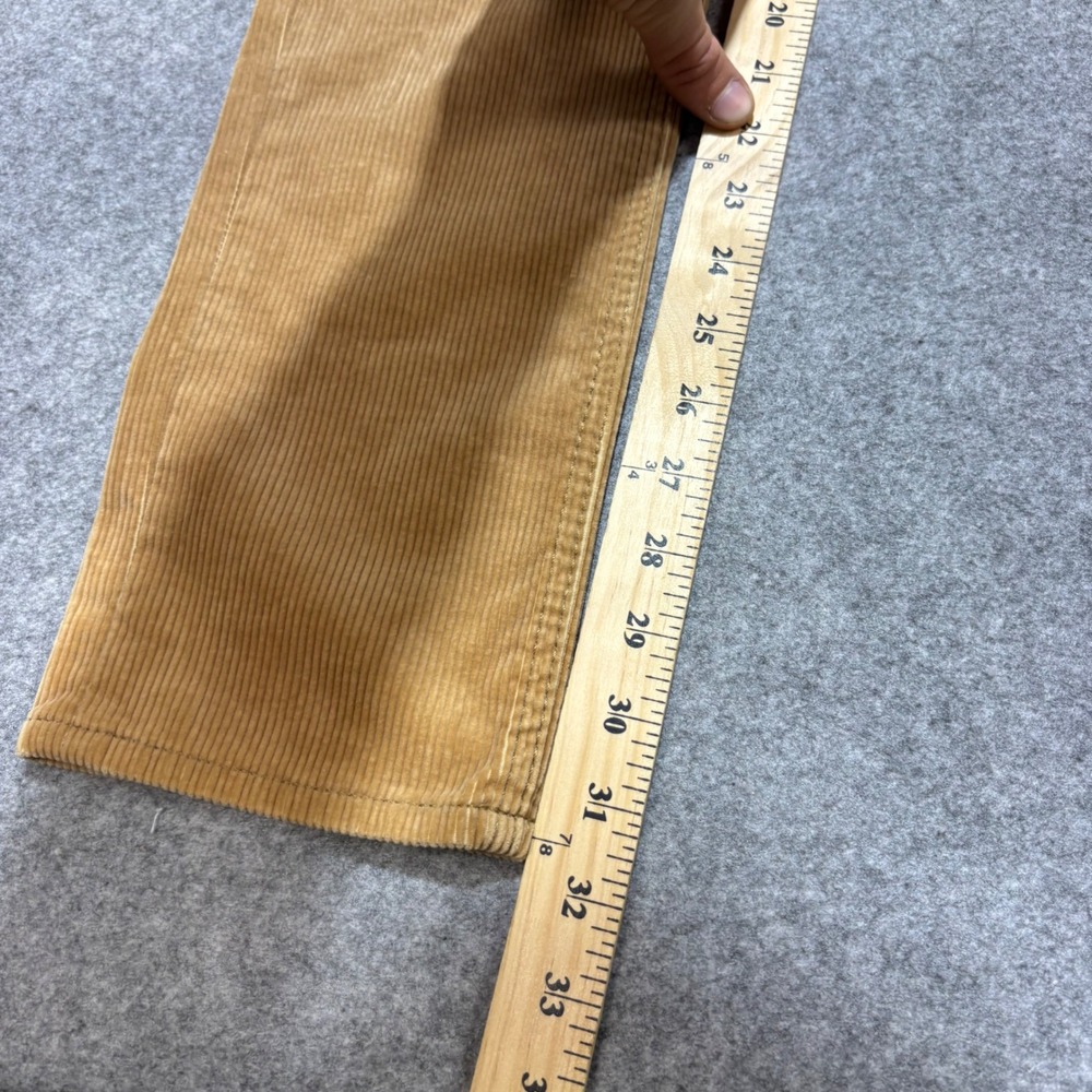 Ralph Lauren Womens Tan Corduroy Straight Leg Pants Equestrian Embroidery Size 6 - Picture 5 of 7
